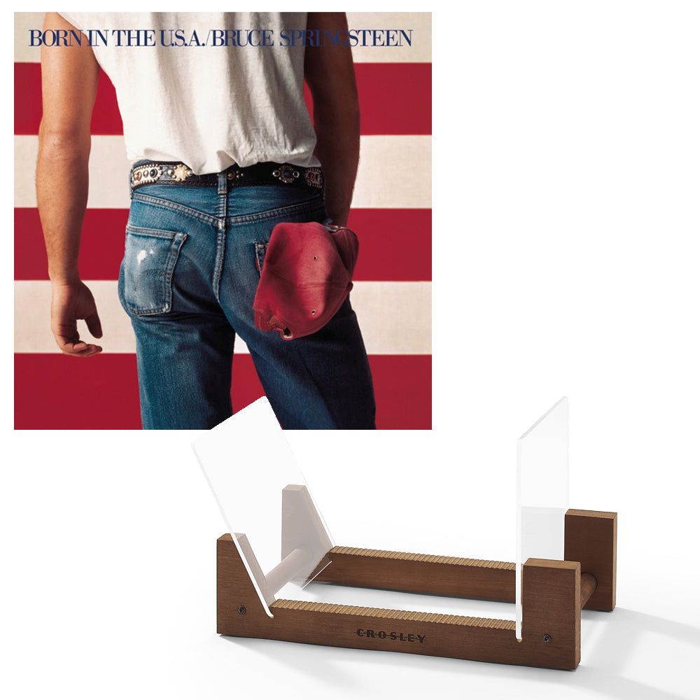 Bruce Springsteen Born In The U.S.A Vinyl Album &amp; Crosley Record Storage Display Stand