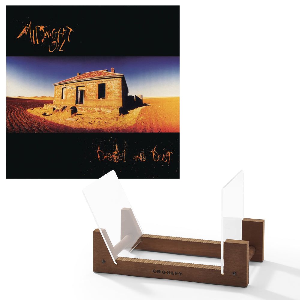 Midnight Oil Diesel And Dust Vinyl Album &amp; Crosley Record Storage Display Stand