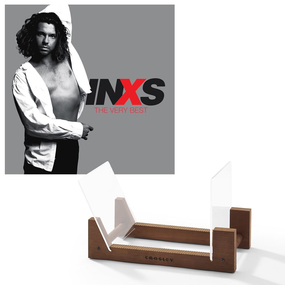 Inxs The Very Best - Double Vinyl Album &amp; Crosley Record Storage Display Stand