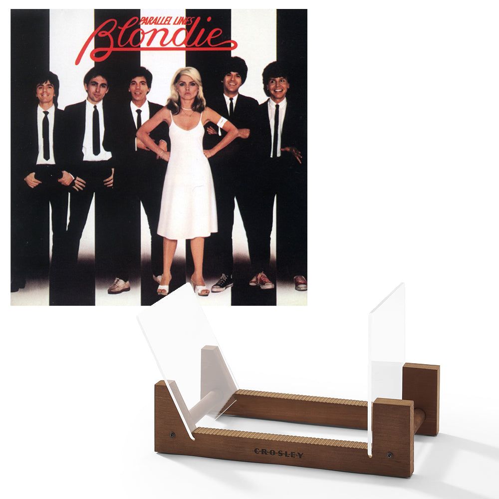 Blondie - Parallel Lines - Vinyl Album &amp; Crosley Record Storage Display Stand