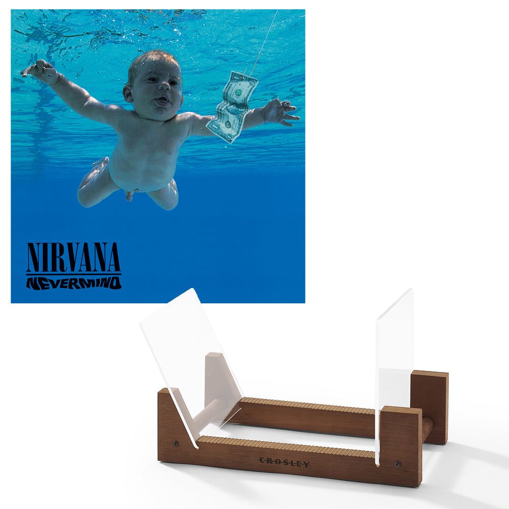Nirvana Nevermind - Vinyl Album &amp; Crosley Record Storage Display Stand