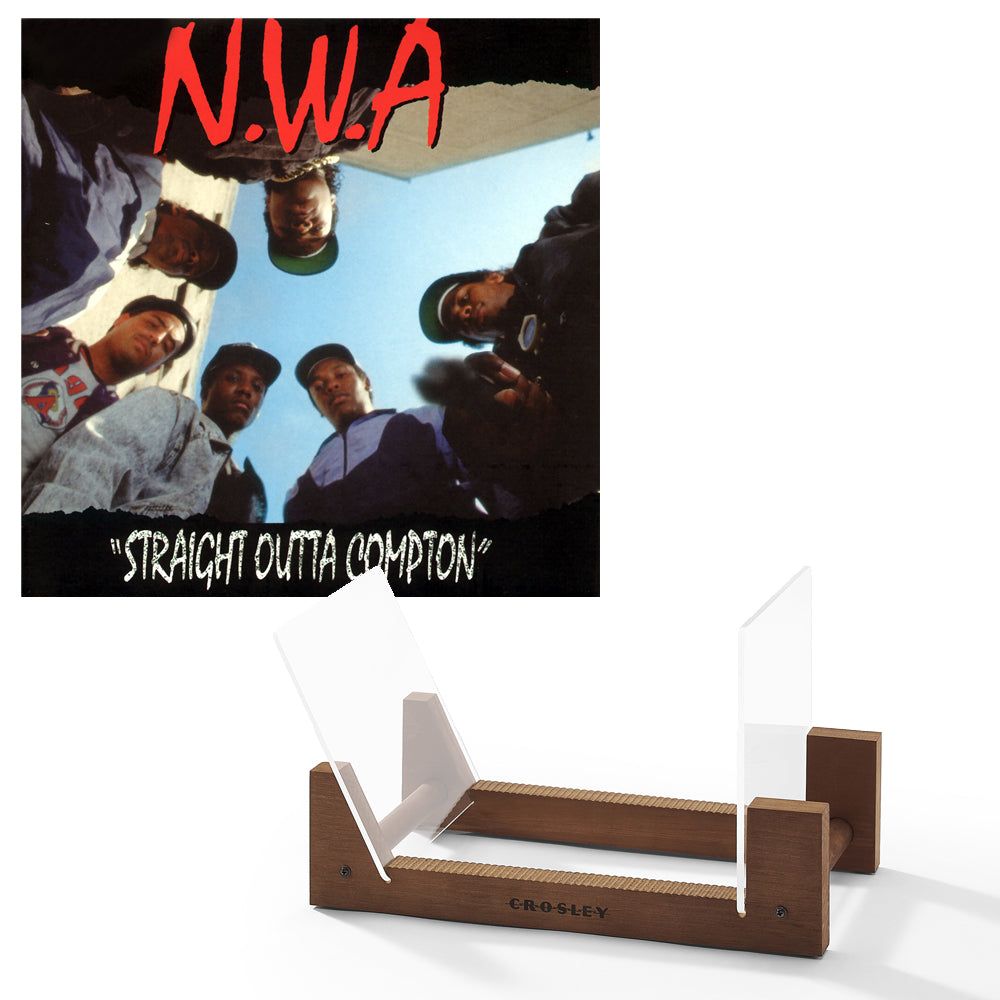 N.W.A. Straight Outta Compton - Vinyl Album &amp; Crosley Record Storage Display Stand