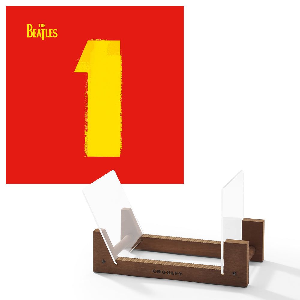 The Beatles - 1 - Double Vinyl Album &amp; Crosley Record Storage Display Stand
