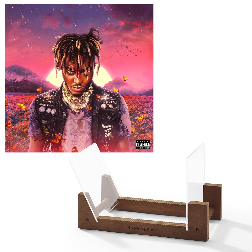 Juice Wrld Legends Never Die - Double Vinyl Album &amp; Crosley Record Storage Display Stand