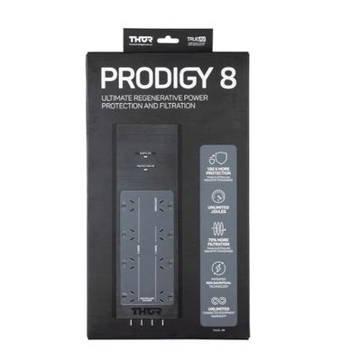 Thor Prodigy P8 Surge Protection Powerboard 8-Way with Elite Filtration