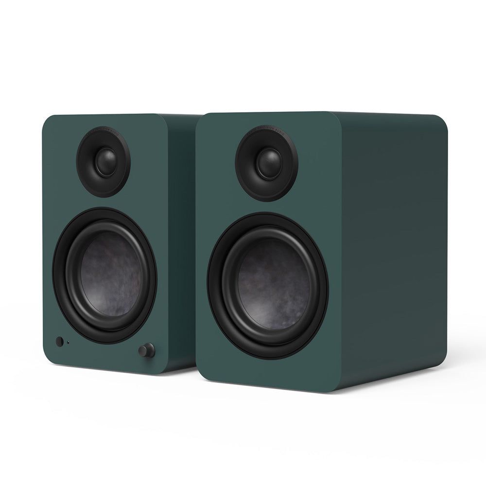 Kanto YU6 (2nd Gen) 200 W Powered Bookshelf Speaker with Bluetooth® 5.3, Built-in Phono Preamp, USB-C and Optical Inputs - Matte Green