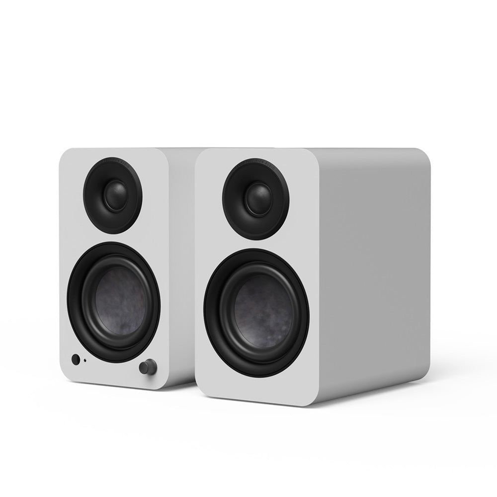 Kanto YU4 (2nd Gen) 160 W Powered Bookshelf Speaker with Bluetooth® 5.3, Built-in Phono Preamp, USB-C and Optical Inputs - Matte White