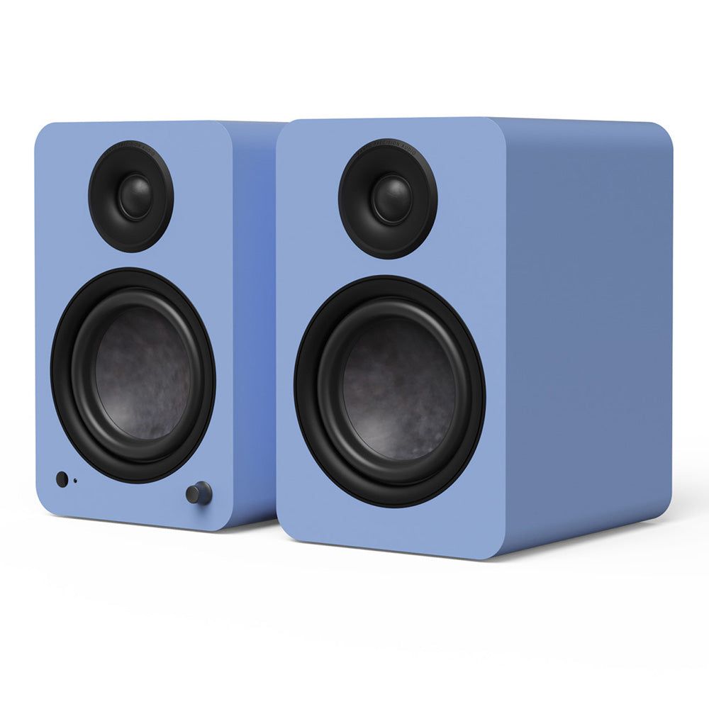 Kanto YU6 (2nd Gen) 200 W Powered Bookshelf Speaker with Bluetooth® 5.3, Built-in Phono Preamp, USB-C and Optical Inputs - Matte Ice Blue