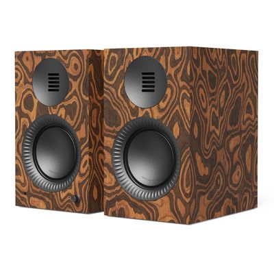 Kanto TUK (2nd Gen) 260 W Premium Powered Speaker System with Bluetooth® 5.4, Dual RCA and USB-C Inputs - Burl w/ Gunmetal