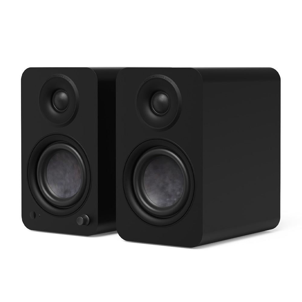 Kanto YU4 (2nd Gen) 160 W Powered Bookshelf Speaker with Bluetooth® 5.3, Built-in Phono Preamp, USB-C and Optical Inputs - Matte Black