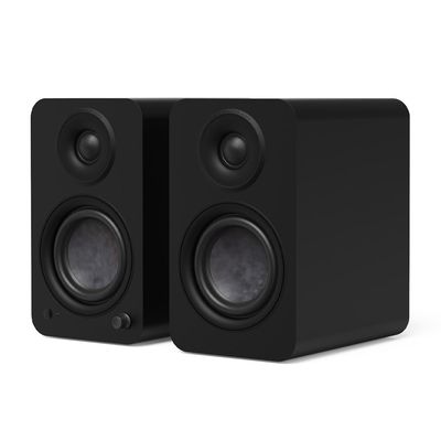 Kanto YU4 (2nd Gen) 160 W Powered Bookshelf Speaker with Bluetooth® 5.3, Built-in Phono Preamp, USB-C and Optical Inputs - Matte Black