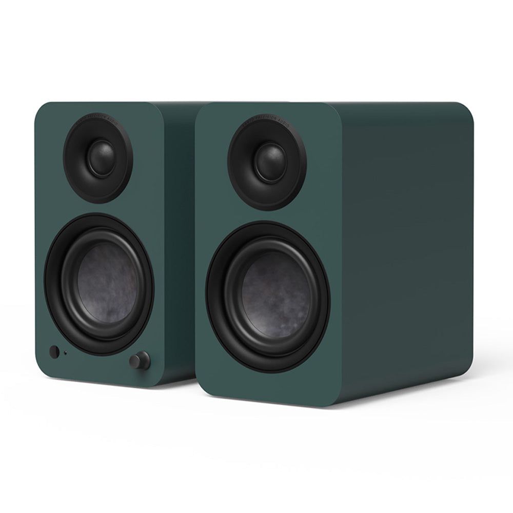Kanto YU4 (2nd Gen) 160 W Powered Bookshelf Speaker with Bluetooth® 5.3, Built-in Phono Preamp, USB-C and Optical Inputs - Matte Green