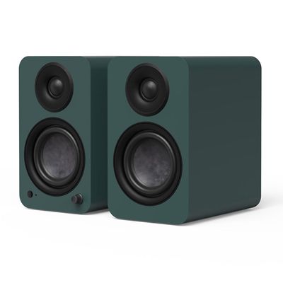 Kanto YU4 (2nd Gen) 160 W Powered Bookshelf Speaker with Bluetooth® 5.3, Built-in Phono Preamp, USB-C and Optical Inputs - Matte Green