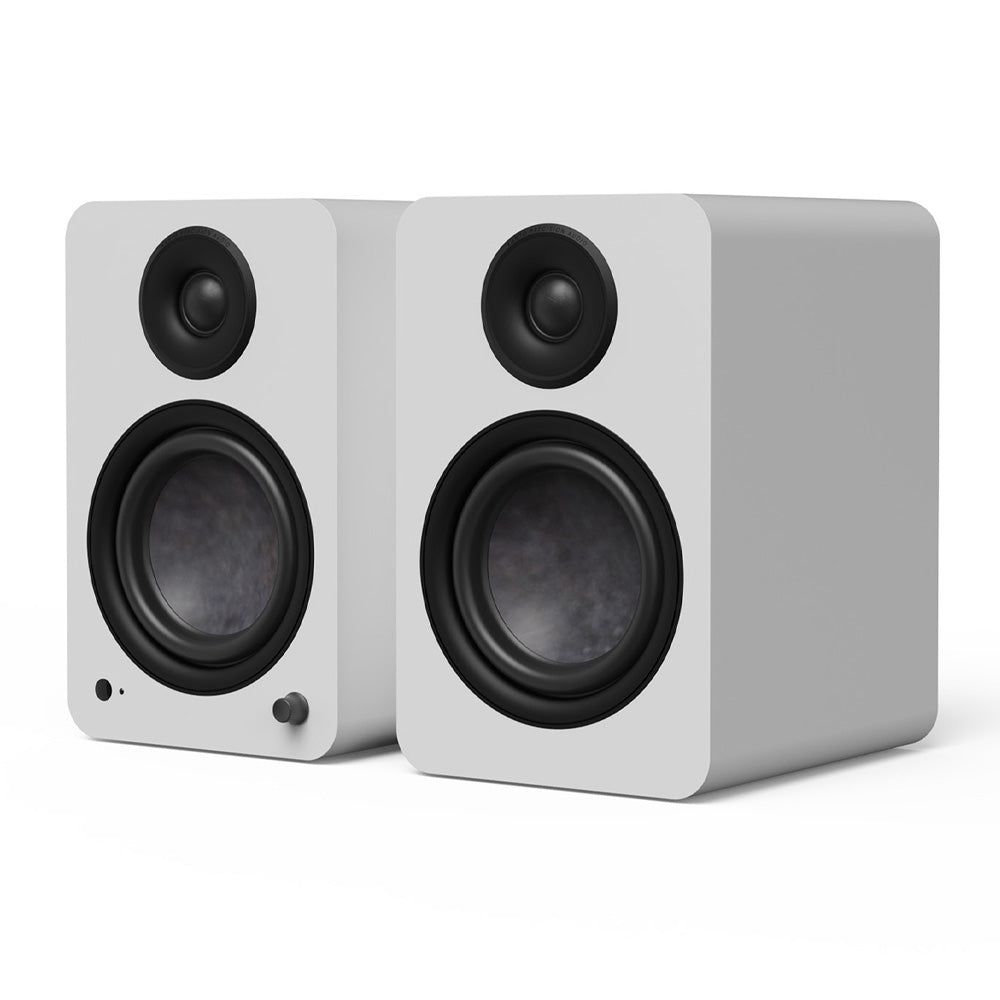 Kanto YU6 (2nd Gen) 200 W Powered Bookshelf Speaker with Bluetooth® 5.3, Built-in Phono Preamp, USB-C and Optical Inputs - Matte White