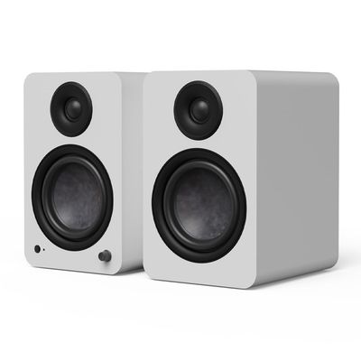 Kanto YU6 (2nd Gen) 200 W Powered Bookshelf Speaker with Bluetooth® 5.3, Built-in Phono Preamp, USB-C and Optical Inputs - Matte White