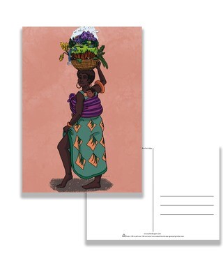 Black Mother of the Earth Postcard