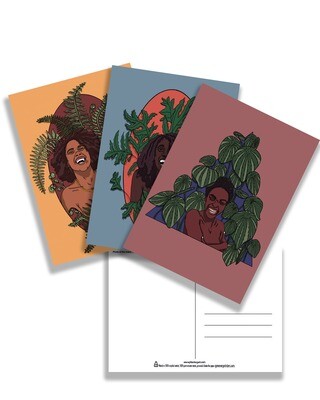 Black Girl Joy postcard set of 3