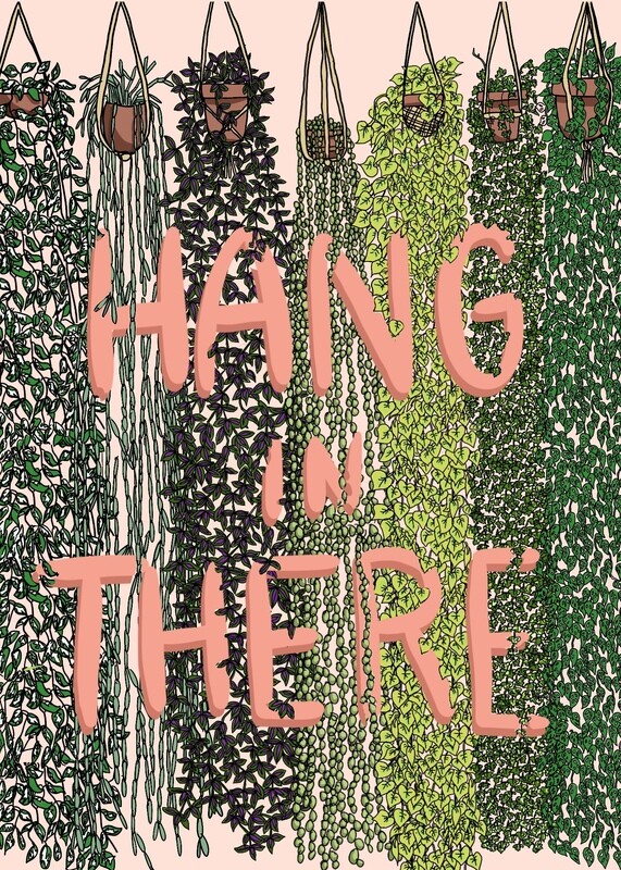 Hang in There Greeting Card 5pk