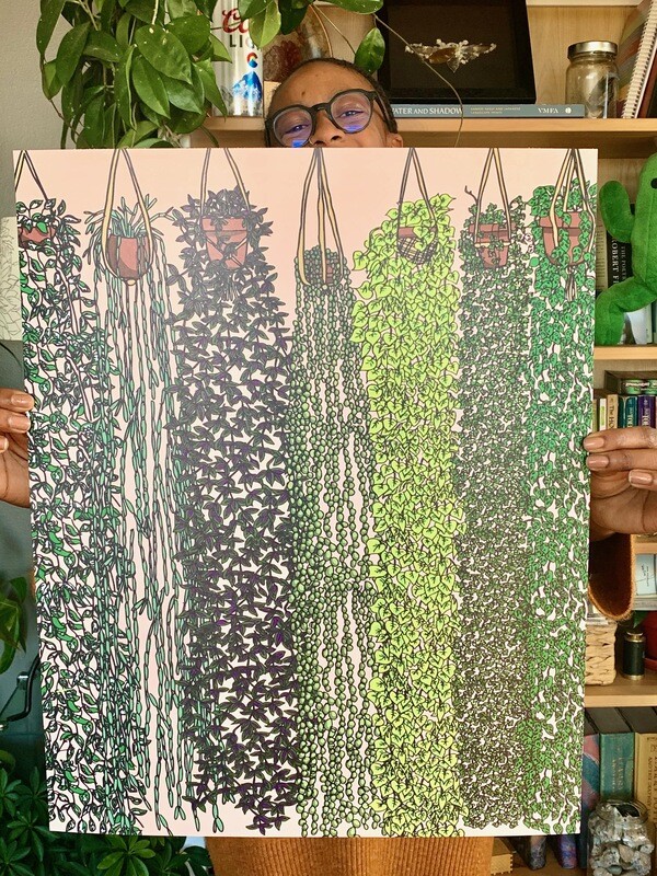 Hanging Plants Print