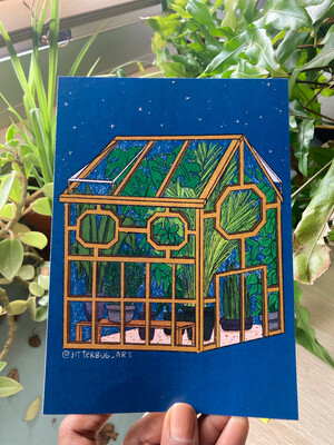 Greenhouse Mini print/postcard