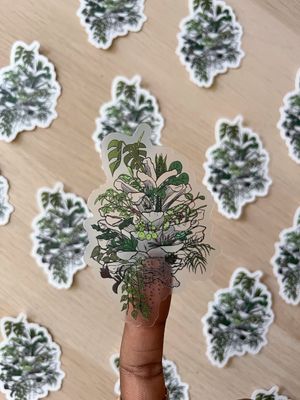 Magic Pinecone Sticker (clear variation)