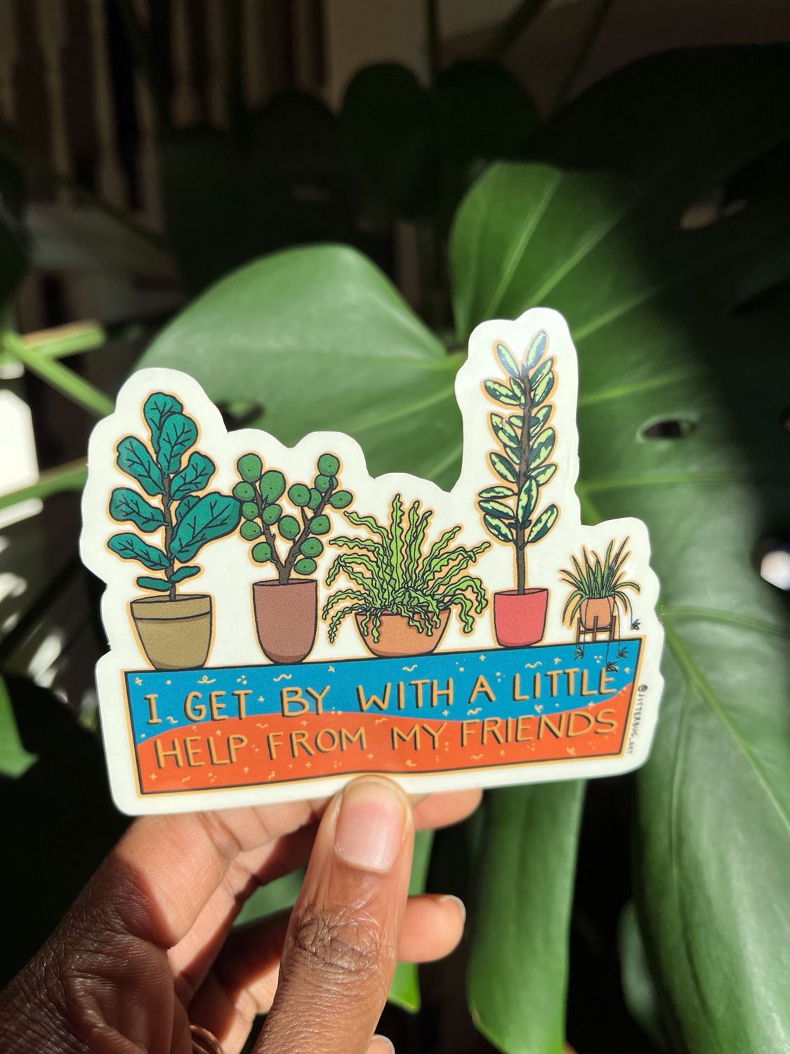 I Get By With A Little Help From My Friends Sticker