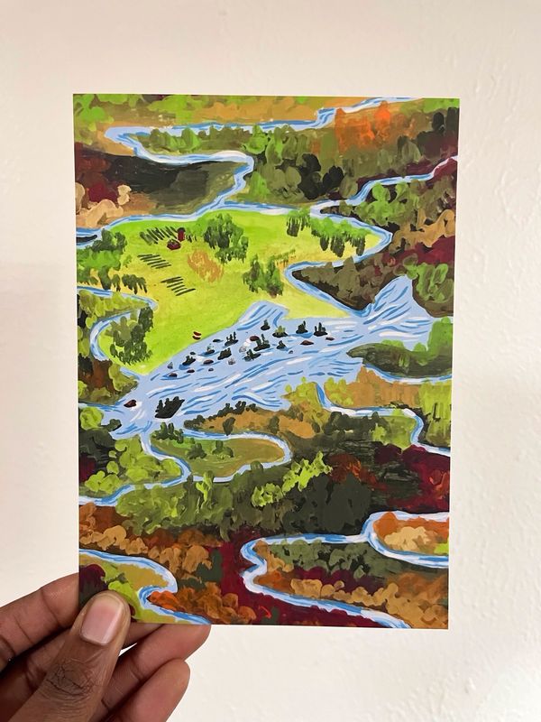 Rivers Mini-print/ Postcard
