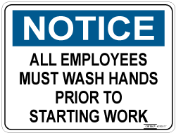All Employees Must Wash