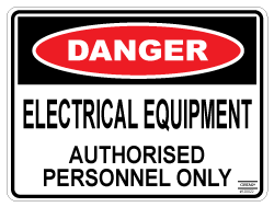 Electrical Equipment Authorised Personnel Only