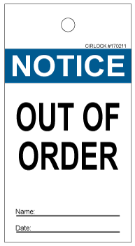 Notice Out of Order