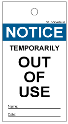 Notice Out of Use