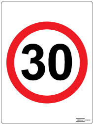 Speed Sign - 30km
