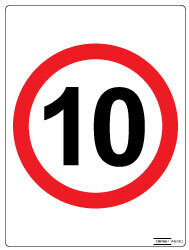 Speed Sign - 10km