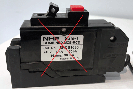 UCL-2-EL Lockout for RCD/CB with short toggle