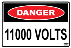 11,000 Volts - Self Adhesive