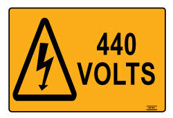 440 Volts - Self Adhesive