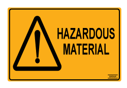 Hazardous Materials - Self Adhesive