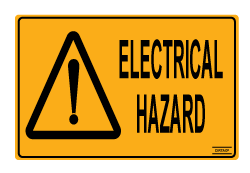 Electrical Hazard - Self Adhesive