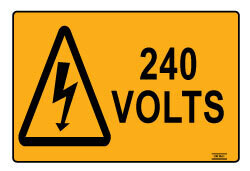 240 Volts - Self Adhesive 130757