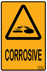 Corrosive - Self Adhesive
