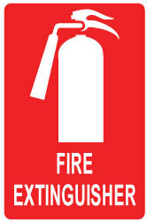 Fire Extinguisher - Self Adhesive
