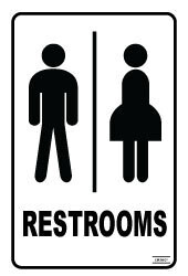 Restrooms - Self Adhesive