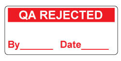 QA Rejected - Calibration/QA Self Adhesive Labels