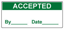 Accepted - Calibration/QA Self Adhesive Labels