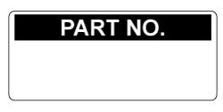 Part No. - Calibration/QA Self Adhesive Labels