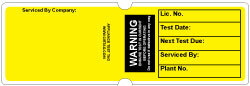Appliance Test Tag