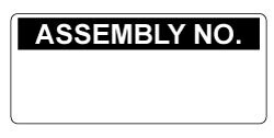 Assembly No. - Calibration/QA Self Adhesive Labels