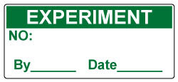 Experiment - Calibration/QA Self Adhesive Labels