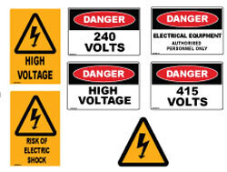 Electrical Safety Labels - Pack of 22