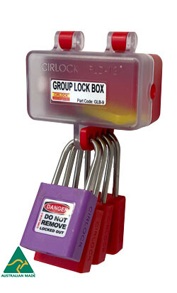 GLB-9 - 4 Padlock Mini Group Lock Box - (locks sold separately)